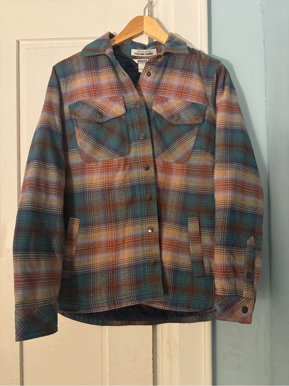 Duluth Trading Co W’s Folklore Insulated Shaket - EUC